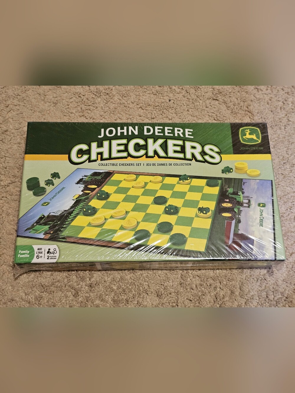 New & Sealed! John Deere Checkers by Master Pieces - Officially Licensed Product